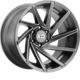 XD 18x9 XD834 Cyclone Satin Gray Milled +18mm