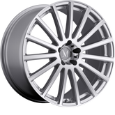 Mandrus 17x9 Rotec Silver w/ Mirror Cut Face +50mm