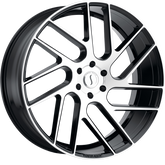 Status 20x9 Juggernaut Gloss Black w/ Machined Face +25mm