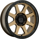 XD 17x9 XD134 Addict 2 Matte Bronze w/ Matte Black Lip +18mm