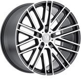 Mandrus 20x10 Masche Gloss Gunmetal w/ Mirror Cut Face +40mm