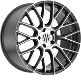 Victor Equipment 19x10.5 Stabil Gunmetal w/ Mirror Cut Face +55mm
