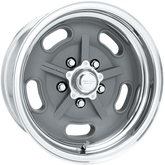 American Racing 17x7 VN470 Salt Flat Mag Gray Center w/ Polished Barrel +6mm