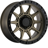ATX Series 18x9 AX202 Matte Bronze w/ Black Lip +0mm