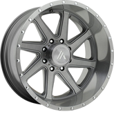 Asanti 20x12 AB814 Windmill Brushed Titanium -40mm