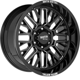 Moto Metal 20x9 MO802 Warlock Gloss Black Milled +18mm