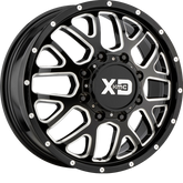XD 20x8.25 XD843 Grenade Dually Gloss Black Milled +127mm