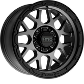 KMC 18x8.5 KM535 Grenade OR Matte Gray w/ Matte Black Lip +35mm