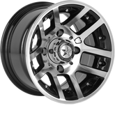 Fairway Alloys 10x7 FA121 Illusion Gloss Black Machined -25mm