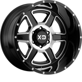 XD 20x9 XD832 Fusion Gloss Black Machined -12mm