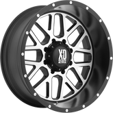 XD 17x8.5 XD820 Grenade Satin Black w/ Machined Face +0mm