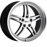 Cray 20x10.5 Scorpion Hyper Silver w/ Mirror Cut Lip +65mm