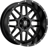XD 20x9 XD820 Grenade Gloss Black +25mm