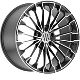 Victor Equipment 20x8.5 Wurttemburg Gunmetal w/ Mirror Cut Face +45mm