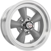 American Racing 16x8 VN105 Torq Thrust D Torq Thrust Gray w/ Machined Lip -12mm