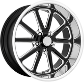 US Mags 17x8 U117 Rambler Gloss Black Milled +1mm