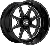 XD 20x9 XD844 Pike Gloss Black Milled +0mm