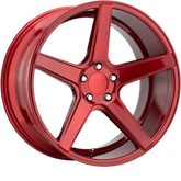 KMC 20x9 KM685 District Candy Red +25mm