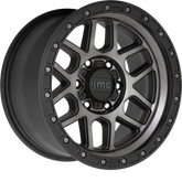 KMC 17x9 KM544 Mesa Satin Black w/ Gray Tint -12mm