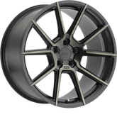 TSW 20x9 Chrono Matte Black w/ Machined Face and Dark Tint +20mm