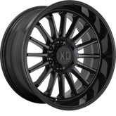 XD 20x9 XD857 Whiplash Gloss Black w/ Gray Tint +0mm