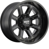 Moto Metal 17x9 MO984 Shift Matte Black w/ Gloss Black Inserts +18mm