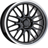 Petrol 19x8 P4C Gloss Black w/ Machined Lip +40mm