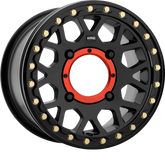 KMC Powersports 15x6 KS235 Grenade Beadlock Satin Black +38mm