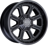 Moto Metal 17x9 MO984 Shift Matte Gray w/ Gloss Black Inserts -12mm