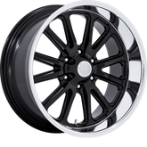 US Mags 20x9.5 UC145 Rambler 6 Gloss Black w/ Diamond Cut Lip +1mm