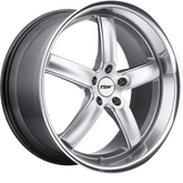 TSW 17x8 Stowe Hyper Silver w/ Mirror Cut Lip +32mm