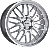 Petrol 20x8.5 P4C Silver w/ Machined Face and Lip +35mm