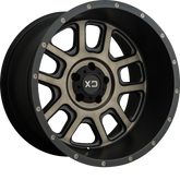 XD 20x9 XD828 Delta Matte Black w/ Dark Tint Clear -12mm