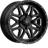 MSA Offroad Wheels 14x7 M26 Vibe Gloss Black Milled +0mm