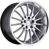 Coventry 20x10 Whitley Hyper Silver w/ Mirror Cut Lip +25mm