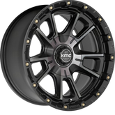 KMC 17x9 KM100 Sync Satin Black w/ Gray Tint -12mm
