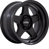 KMC 17x8.5 KM728 Lobo Matte Black -10mm