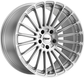 TSW 18x10 Turbina Titanium Silver w/ Mirror Cut Face +25mm