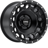 KMC 17x8.5 KM529 Holeshot Satin Black +34mm