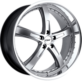 TSW 17x8 Jarama Hyper Silver w/ Mirror Cut Lip +20mm