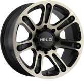 Helo 20x9 HE904 Satin Black Machined w/ Dark Tint -12mm