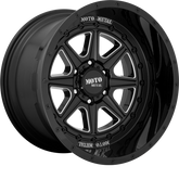Moto Metal 20x12 MO801 Phantom Gloss Black Milled -44mm