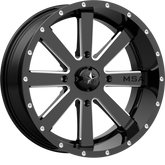 MSA Offroad Wheels 20x7 M34 Flash Gloss Black Milled +0mm