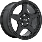 KMC 17x8 KM721 Alpine Satin Black +38mm