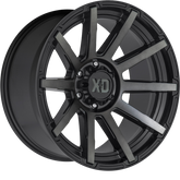 XD 17x9 XD847 Outbreak Satin Black w/ Gray Tint +30mm