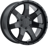 Level 8 17x8.5 Slam Matte Black -24mm