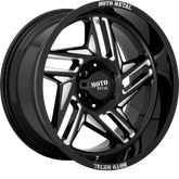 Moto Metal 20x12 MO996 Ripsaw Gloss Black Milled -44mm