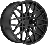 TSW 20x10 Vale Matte Black w/ Gloss Black Face +25mm