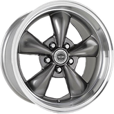 American Racing 17x7 AR105 Torq Thrust M Anthracite w/ Machined Lip +0mm