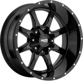 Moto Metal 17x9 MO970 Gloss Black Milled +12mm